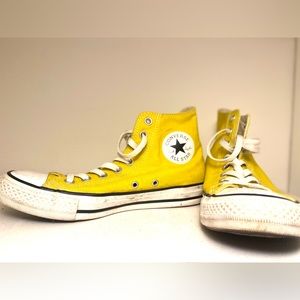 Yellow Converse All Stars High Tops